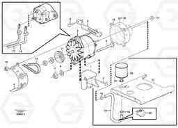 105728 Alternator with assembling details L70E, Volvo Construction Equipment