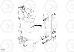 68062 Dipper arm and grease piping with piping seat EC55B, Volvo Construction Equipment