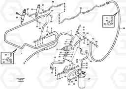 55211 Fuel pipes, radiator - injection pump L150E S/N 6005 - 7549 S/N 63001 - 63085, Volvo Construction Equipment