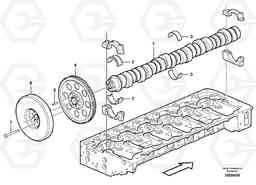 10647 Camshaft G900 MODELS S/N 39300 -, Volvo Construction Equipment