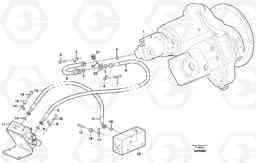 66200 Feed line, pump - central block L330E, Volvo Construction Equipment