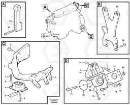 99765 Engine mounting A25D S/N 13001 -, Volvo Construction Equipment