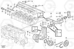 26577 Water pump and thermostat housing EW140B, Volvo Construction Equipment