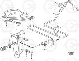 43182 Engine heater. L120E S/N 16001 - 19668 SWE, 64001- USA, 70701-BRA, Volvo Construction Equipment