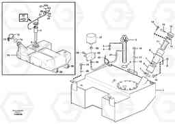 42726 Fuel tank with fitting parts L120E S/N 16001 - 19668 SWE, 64001- USA, 70701-BRA, Volvo Construction Equipment