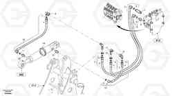 63815 Hydraulic lines - lift hydraulic L25B TYPE 175, S/N 0500 - TYPE 176, S/N 0001 -, Volvo Construction Equipment