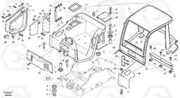 57644 Cab frame L25B TYPE 175, S/N 0500 - TYPE 176, S/N 0001 -, Volvo Construction Equipment