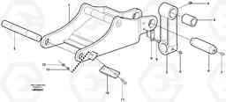 56508 Clamshell rest EW140 SER NO 1001-1487, Volvo Construction Equipment