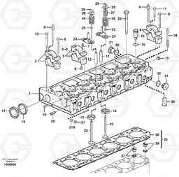 58640 Cylinder head EC460B, Volvo Construction Equipment