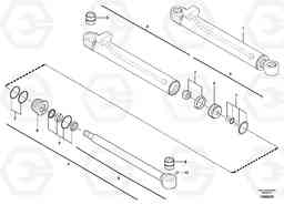 21946 Boom offset cylinder EC14 TYPE 246, 271, Volvo Construction Equipment