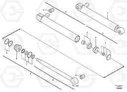 15019 Boom offset cylinder EC20 TYPE 263 XT/XTV, Volvo Construction Equipment