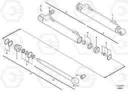 6554 Dipper arm cylinder EC15 TYPE 265 XR, Volvo Construction Equipment