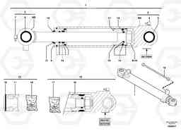 15026 Boom cylinder EC20 TYPE 263 XT/XTV, Volvo Construction Equipment