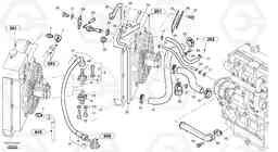 68210 Cooling pipes L45B S/N 1941500 - S/N 1951500 -, Volvo Construction Equipment