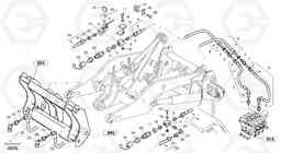 57410 Lines to attachment mounting plate - TPV L45B S/N 1941500 - S/N 1951500 -, Volvo Construction Equipment