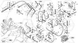 57406 Hydraulic function - Nr. 3 + 4 L40B S/N 1911500 - S/N 1921500 -, Volvo Construction Equipment