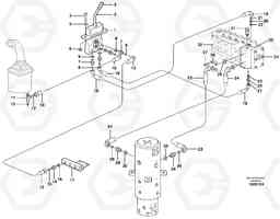 89925 Hydraulic system for dozer blade, upper section EC160 SER NO 1001-, Volvo Construction Equipment