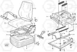 85027 Operator seat with fitting parts L70E, Volvo Construction Equipment