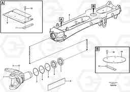 82944 Frame, rear A25D S/N 13001 -, Volvo Construction Equipment