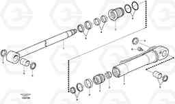 8840 Hydraulic cylinder, dozer blade EC160 SER NO 1001-, Volvo Construction Equipment
