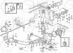 101881 Water pump and thermostat housing EC460B, Volvo Construction Equipment