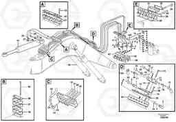 90125 Hydr. equipm. on boom, rear, offset EC160 SER NO 1001-, Volvo Construction Equipment