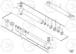 32849 Intermediate boom cylinder EW50VV TYPE 256, Volvo Construction Equipment