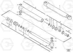 3214 Boom offset cylinder EC70VV TYPE 233, Volvo Construction Equipment