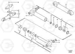 18394 Dozer blade cylinder / stabiliser cylinder EW70VV TYPE 262, Volvo Construction Equipment