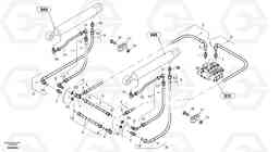 83803 Hydraulic lines - lift hydraulic L30B TYPE 182, 183, 185 SER NO 3000 -, Volvo Construction Equipment