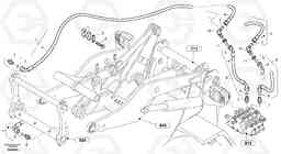 19721 Lines to attachment mounting plate - TPZ L35B S/N186/187/188/1893000 - 6000, Volvo Construction Equipment