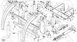 23639 Fork lift attachment support with grab L35B S/N186/187/188/1893000 - 6000, Volvo Construction Equipment