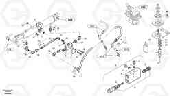 57324 Fly back bracke equipment L30B TYPE 182, 183, 185 SER NO 3000 -, Volvo Construction Equipment