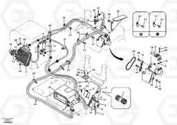 78283 Air conditioning line, cooling and heater EW55B, Volvo Construction Equipment