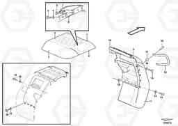 21143 Swing out rear mudguard L60E, Volvo Construction Equipment