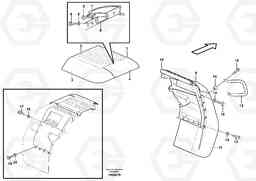 39933 Swing out rear mudguard L70F, Volvo Construction Equipment