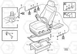 26997 Operator seat with fitting parts A30E, Volvo Construction Equipment