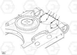 2140 Protective plate for travel motor EC240B SER NO INT 12641- EU & NA 80001-, Volvo Construction Equipment