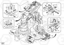 105030 Servo system, control valve to solenoid valve EC240B SER NO INT 12641- EU & NA 80001-, Volvo Construction Equipment