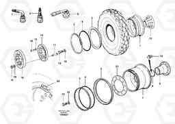 58107 Wheels and rims G700B MODELS S/N 35000 -, Volvo Construction Equipment