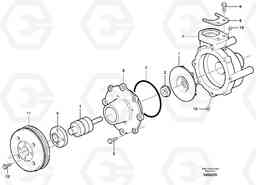 31553 Water pump A30D S/N 12001 - S/N 73000 - BRA, Volvo Construction Equipment
