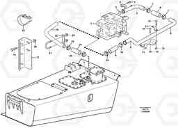 66603 Hydraulic system, oil return pipe A25E, Volvo Construction Equipment