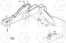 10422 Attachment hydraulics, offset special, X3 EW160 SER NO 1001-1912, Volvo Construction Equipment