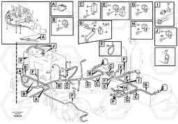 3959 Rear cable harness with assembly parts L70E, Volvo Construction Equipment
