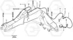 34121 Hammer hydraulics on adjustable boom, return line EW160 SER NO 1001-1912, Volvo Construction Equipment