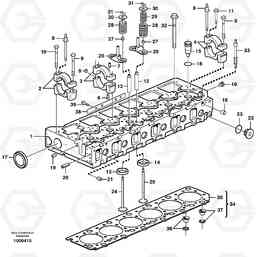 39120 Cylinder head EC330B, Volvo Construction Equipment