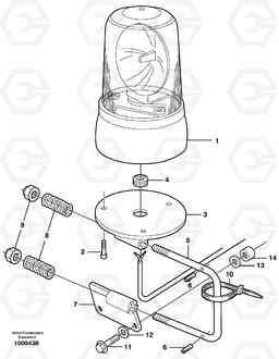 45579 Revolving warning light. L220E SER NO 2001 - 3999, Volvo Construction Equipment