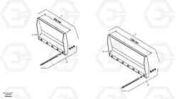 35526 Hay fork - Dirty fork ZL302C SER NO 2404001 -, Volvo Construction Equipment