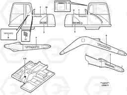 4850 Stripes, outer location EW180B, Volvo Construction Equipment