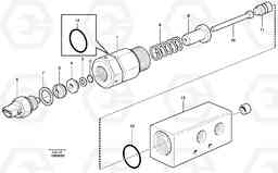 16602 Pressure monitor. L180E S/N 5004 - 7398 S/N 62501 - 62543 USA, Volvo Construction Equipment